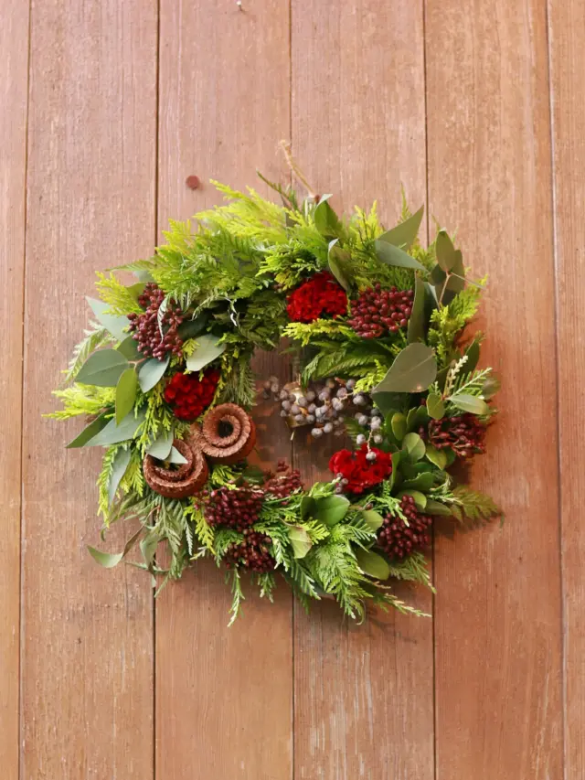 ハッキリした赤色のケイトウはグリーンとの相性抜群ですね✨

中心には可愛らしい音のする鈴🛎️も付いています☺️

#クリスマスリース
#クリスマス
#christmas
#花たろう 
#浦和花たろう 
#花 
#花屋 
#flower 
#flowershop 
#埼玉県 
#さいたま市桜区 
#栄和 
#さいたま市浦和区 
#浦和 
#浦和コルソ 
#花のある暮らし
#お花好きな人と繋がりたい